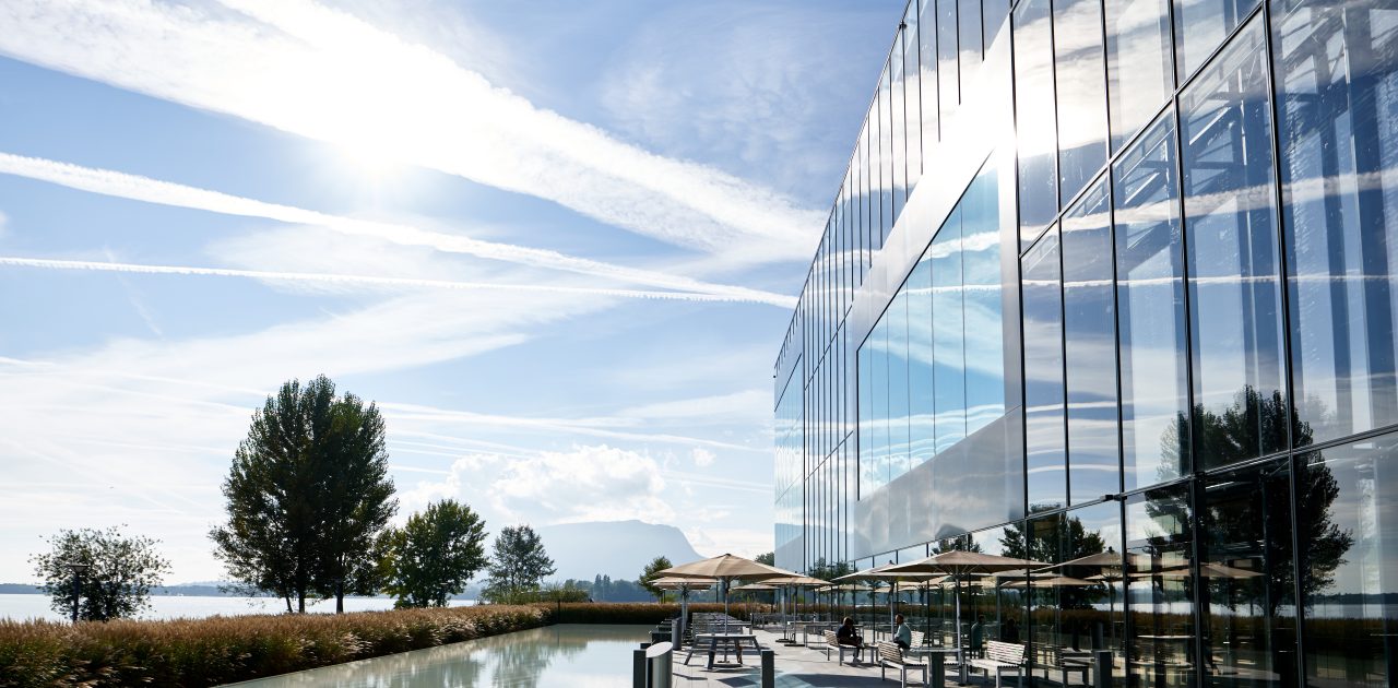 Terrace view of PMI science cube research center