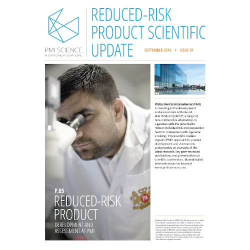 Scientific Update 1: Focus on: Reduced-risk product development and assessment at PMI