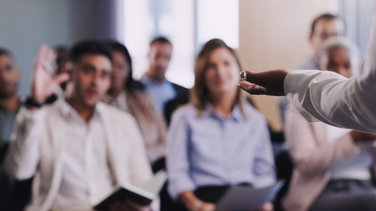 Person holding a presentation